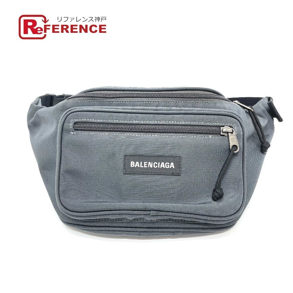 BALENCIAGA Explorer Waist Clutch Bag Belt Gray